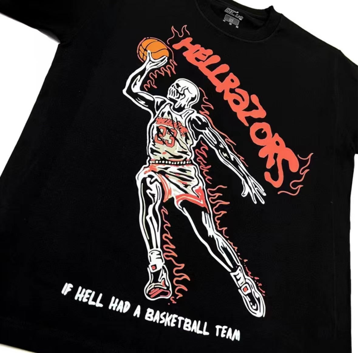 Skeleton Basketball Graphic Tee