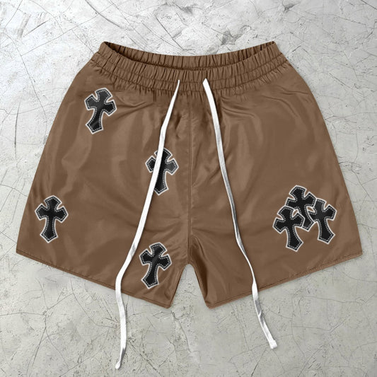 Print Style Cross Shorts