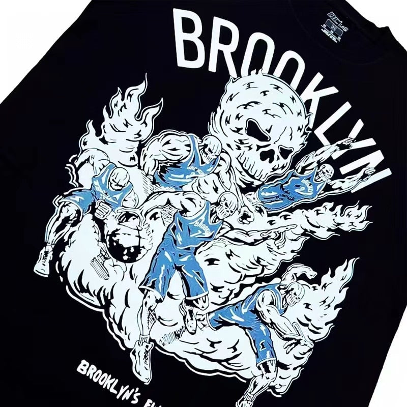 Skeleton Basketball Graphic Tee