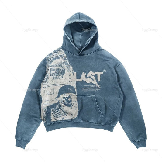 Casual Graphic Style Hoodie