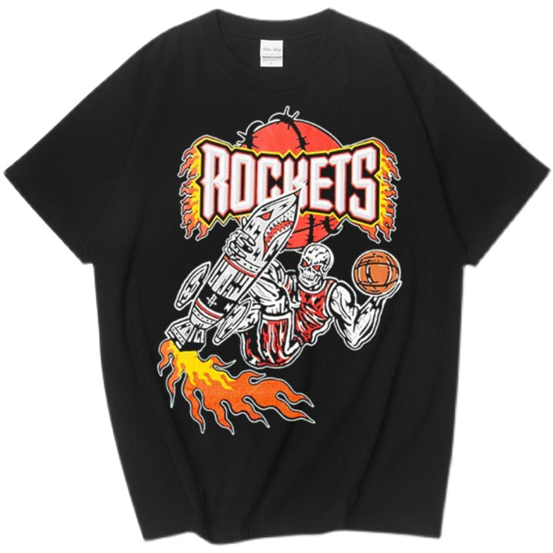 Skeleton Basketball Graphic Tee