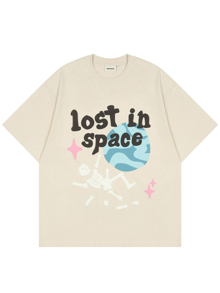 Skull Letter Planet Graphic Tee