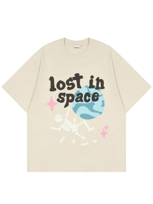 Skull Letter Planet Graphic Tee